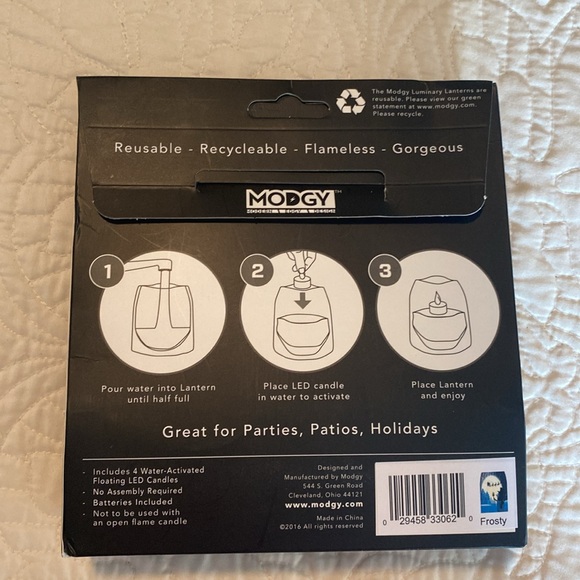 Modgy Water-Activated Floating Candles & Reusable Lanterns 4 NEW IN BOX - Picture 2 of 2